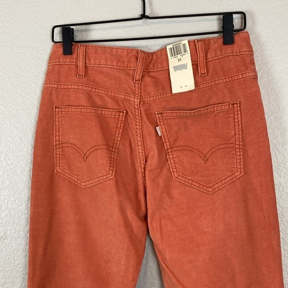 Levi’s orange corduroy flare pants