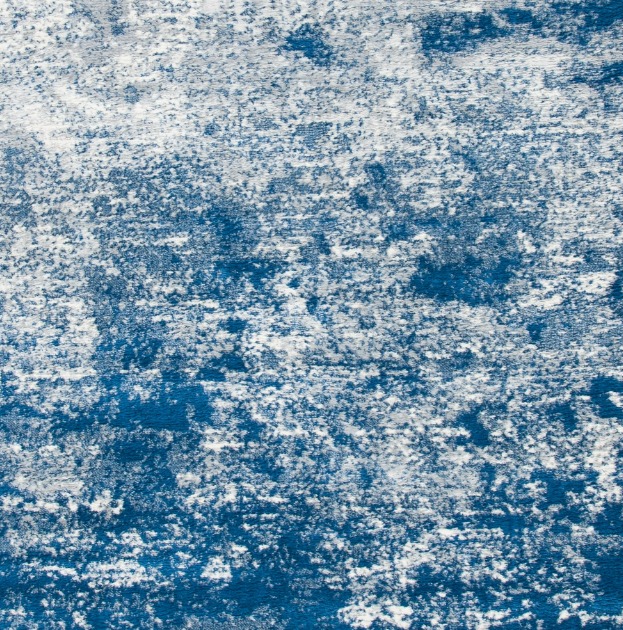 Abstract Area Rug, 5' x 5' Square, Grey/Navy-Jo6