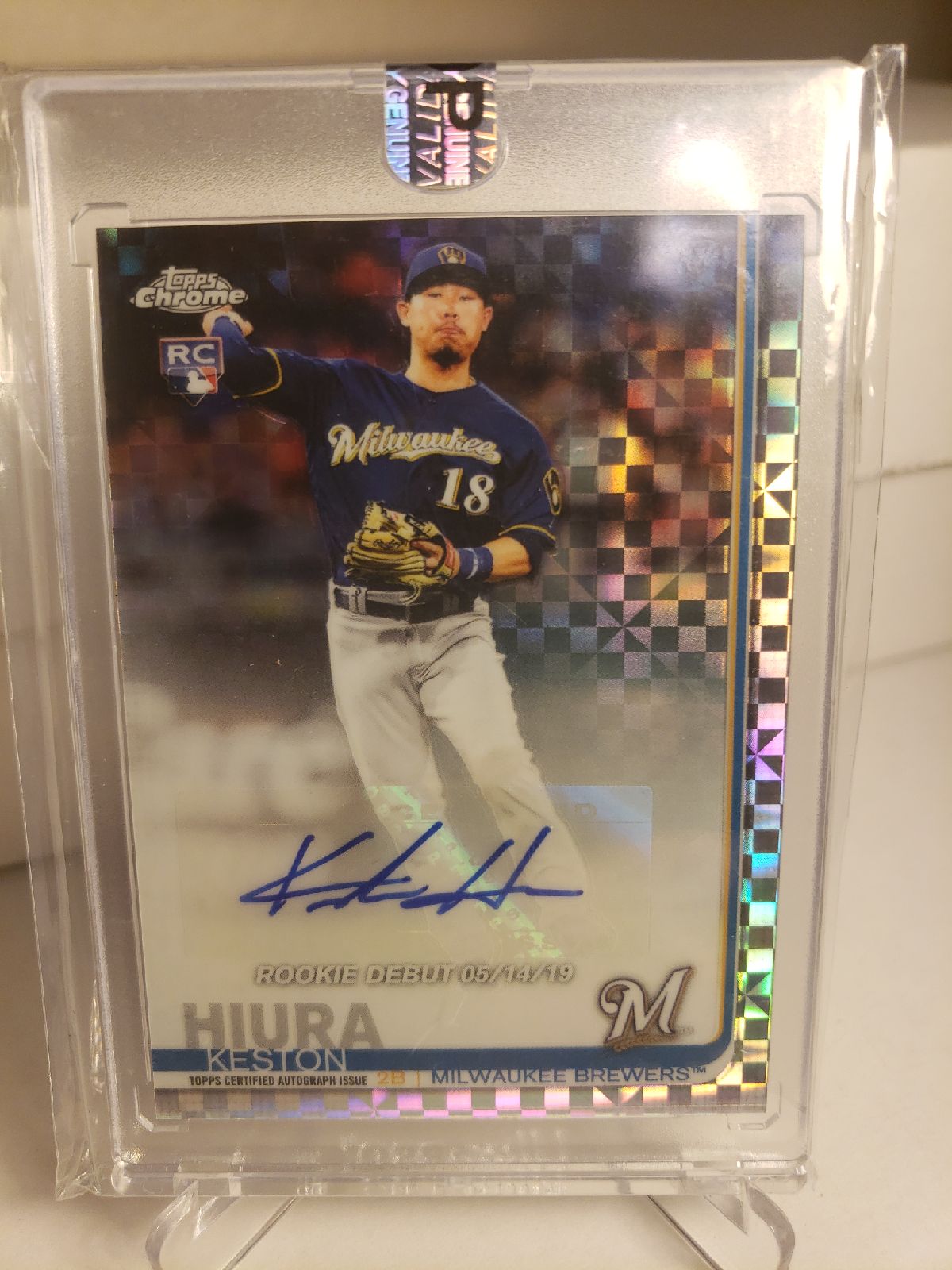 2019 Topps Chrome XFRA KESTON HIURA AUTO