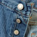 Levi's 501 Medium Wash High Rise Cut Off Raw Hem Button Fly Denim Jean Shorts 36