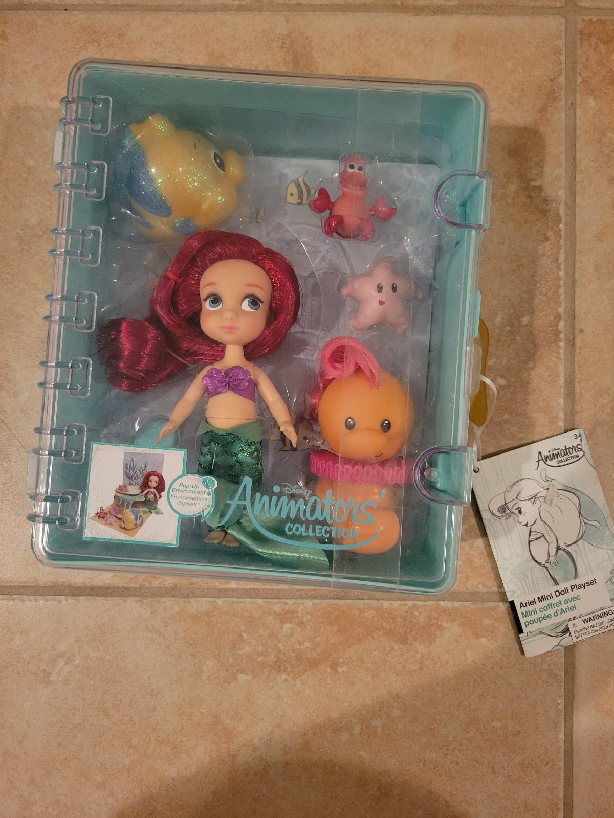 Disney Animator's Collection Ariel Mini Doll Playset