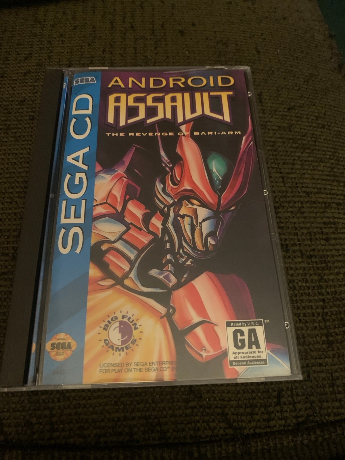 Sega CD Android Attack Complete Disc No scratches