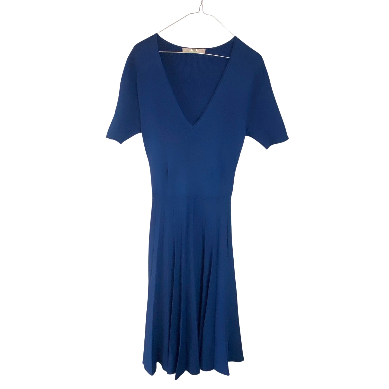 Jason Wu Collection Navy knit flare dress