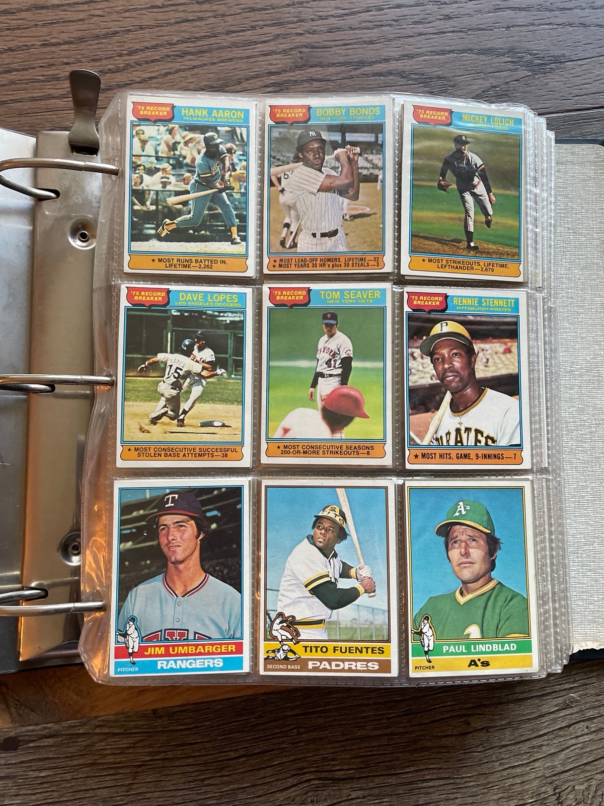 1976 TOPPS Near Complete Set + Trade Cards Lot Baseball MLB