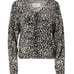 BROCHU WALKER 100% CASHMERE MONI VEE KHALIA LEOPARD PRINT SWEATER SIZE SMALL