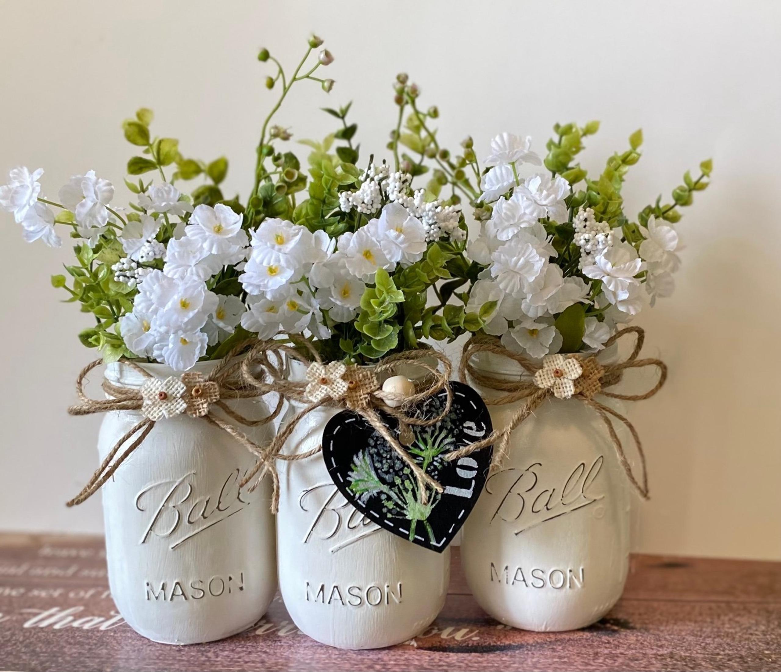 Seriously Brightening Boho Chic Farmhouse Centerpiece ❤️❤️❤️