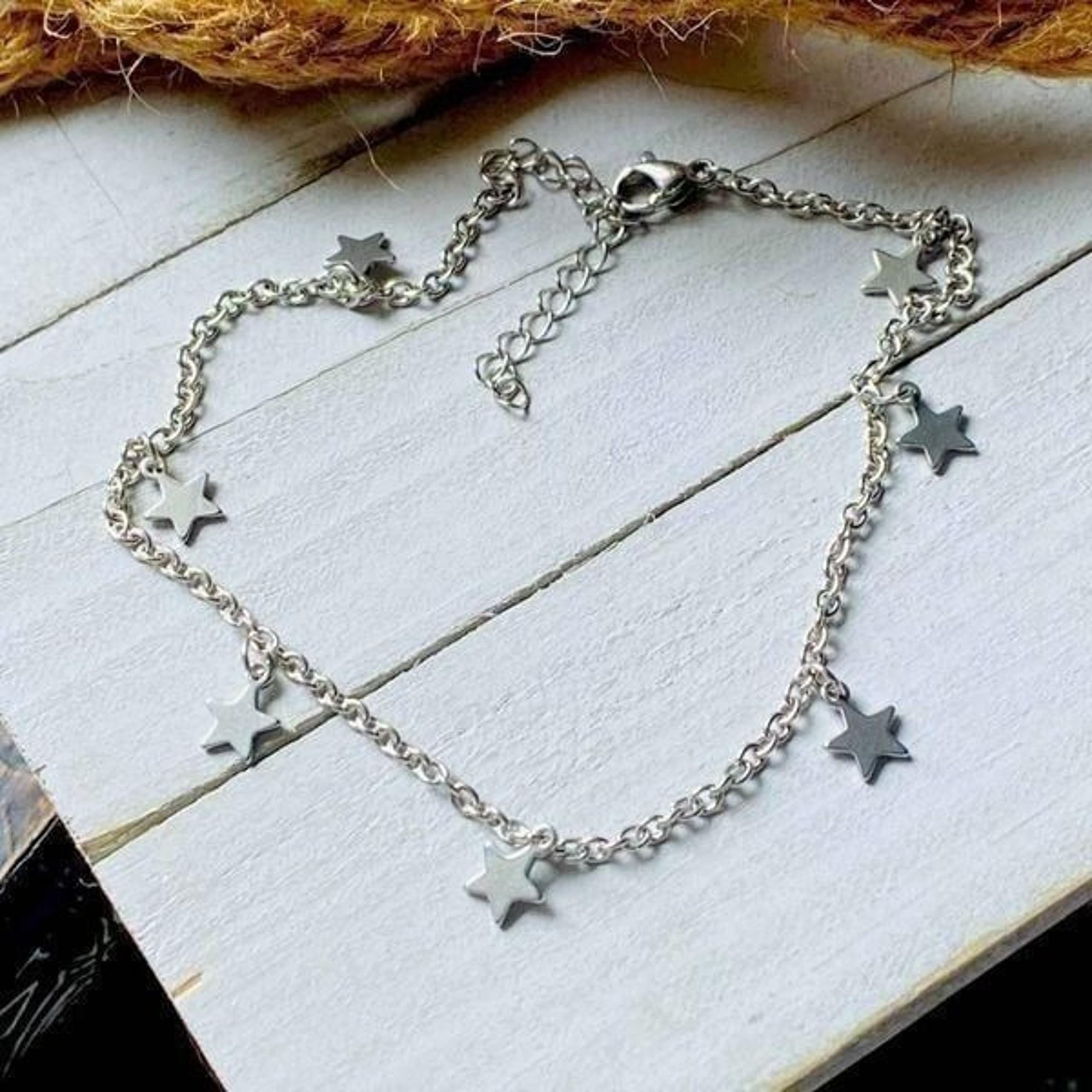 Stainless Steel Stars Ankle Bracelet Anklet