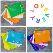 Lovevery set of 3 plastic baby books babbler , thinker and realist play guides
