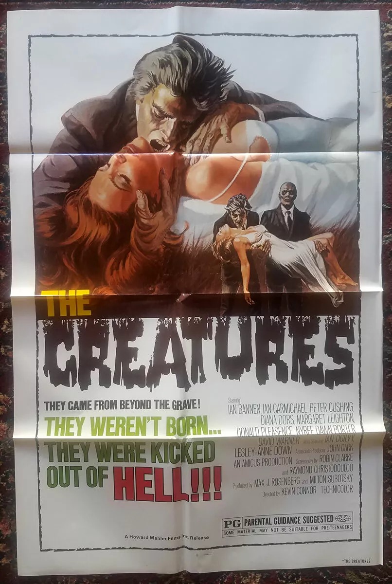THE CREATURES Original Movie Poster 1974 One Sheet Folded Horror