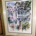 Vintage 90s Josie Van Gent Edell April in Charleston art print signed framed
