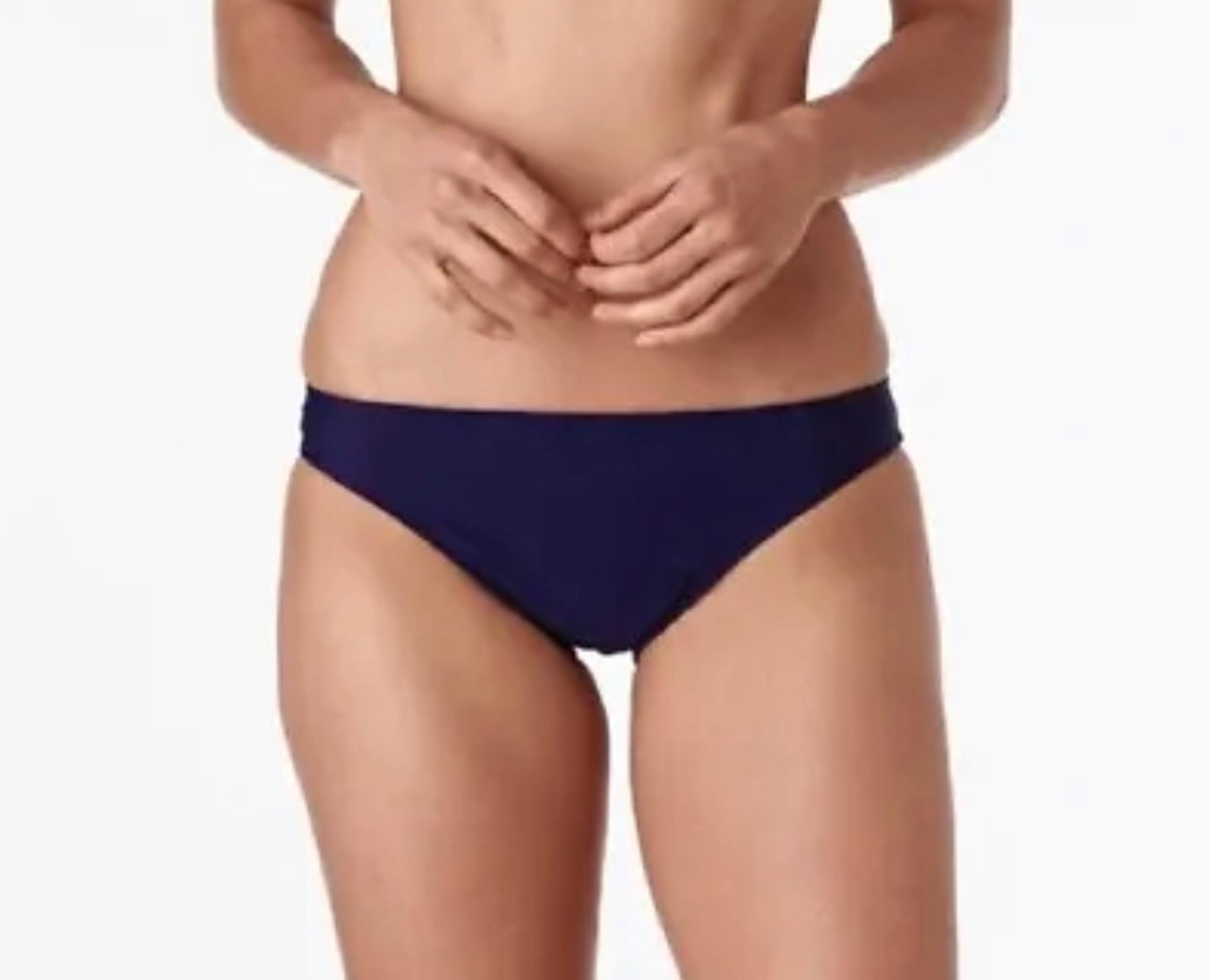 Adidas Swim Bathing Suit Solid Hipster Bottom Bottoms