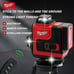 Milwaukee 4D 16 Lines Green Beam 360° Self-leveling Laser Levels Horizontal And