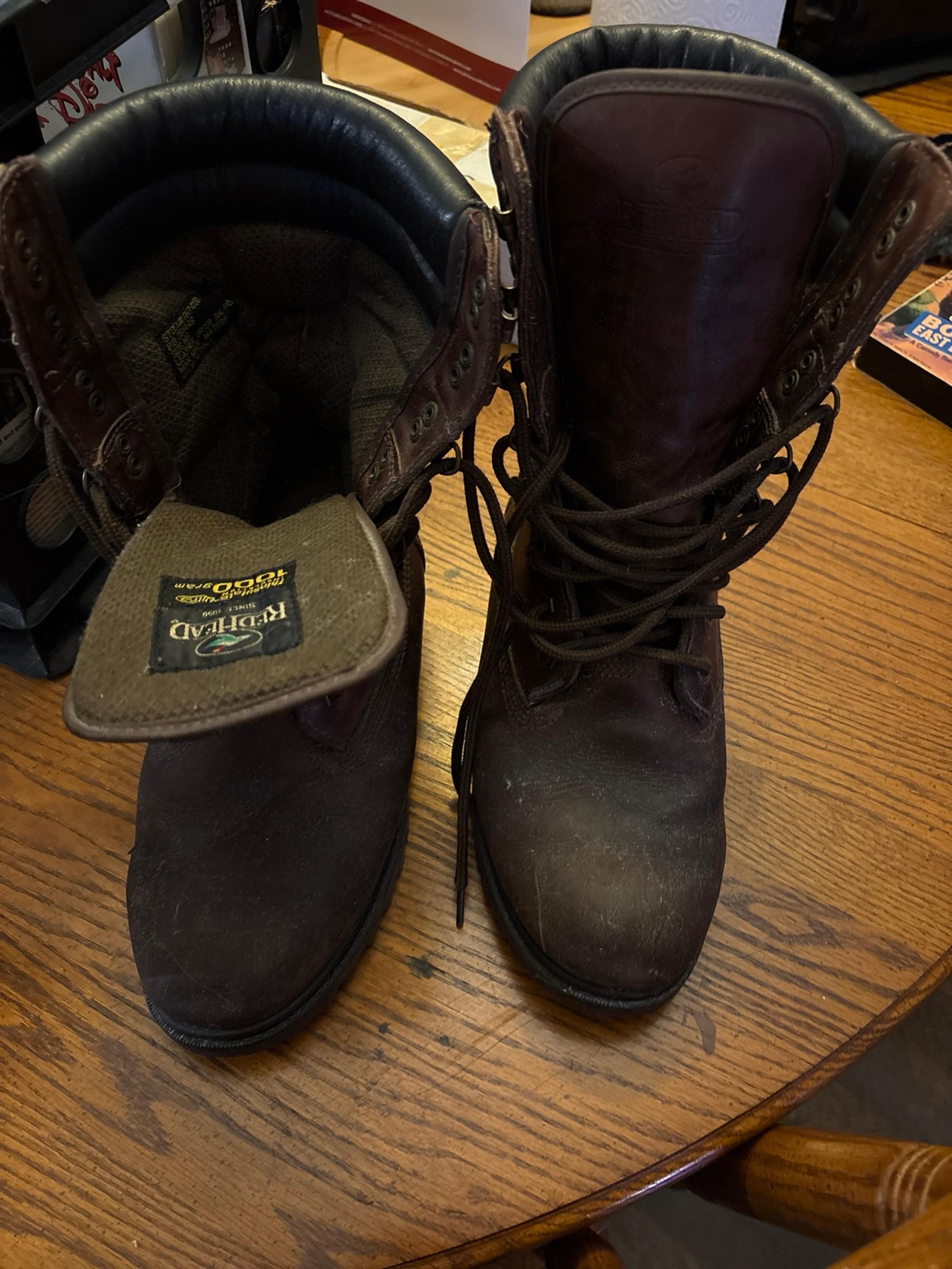 Redhead boots size men 8