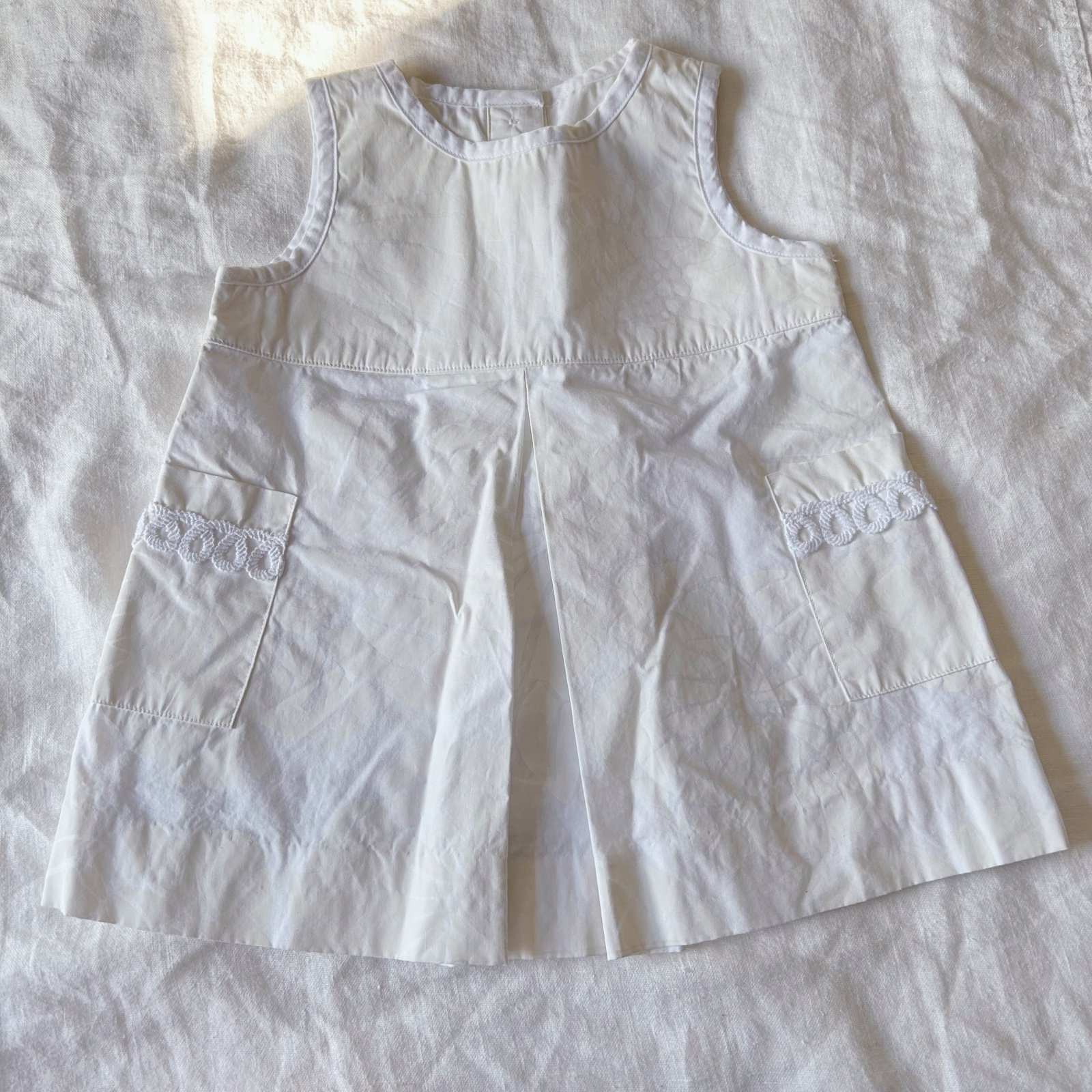 Lilly Pulitzer Vintage White Floral Shift Sz 6-12m