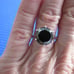 4.76ct 100% REAL NATURAL BLACK DIAMOND RING, CERTIFICATE,FR EE DIA TESTER Size 5