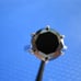 4.76ct 100% REAL NATURAL BLACK DIAMOND RING, CERTIFICATE,FR EE DIA TESTER Size 5