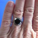 4.76ct 100% REAL NATURAL BLACK DIAMOND RING, CERTIFICATE,FR EE DIA TESTER Size 5