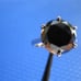 4.76ct 100% REAL NATURAL BLACK DIAMOND RING, CERTIFICATE,FR EE DIA TESTER Size 5
