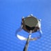 4.76ct 100% REAL NATURAL BLACK DIAMOND RING, CERTIFICATE,FR EE DIA TESTER Size 5