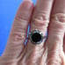4.76ct 100% REAL NATURAL BLACK DIAMOND RING, CERTIFICATE,FR EE DIA TESTER Size 5