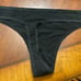 Auden cotton blend black thong size large