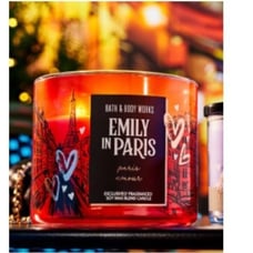 NWT Bath & Body Work Emily in Paris Paris Amour Three Wick Candle 14.5 oz unused