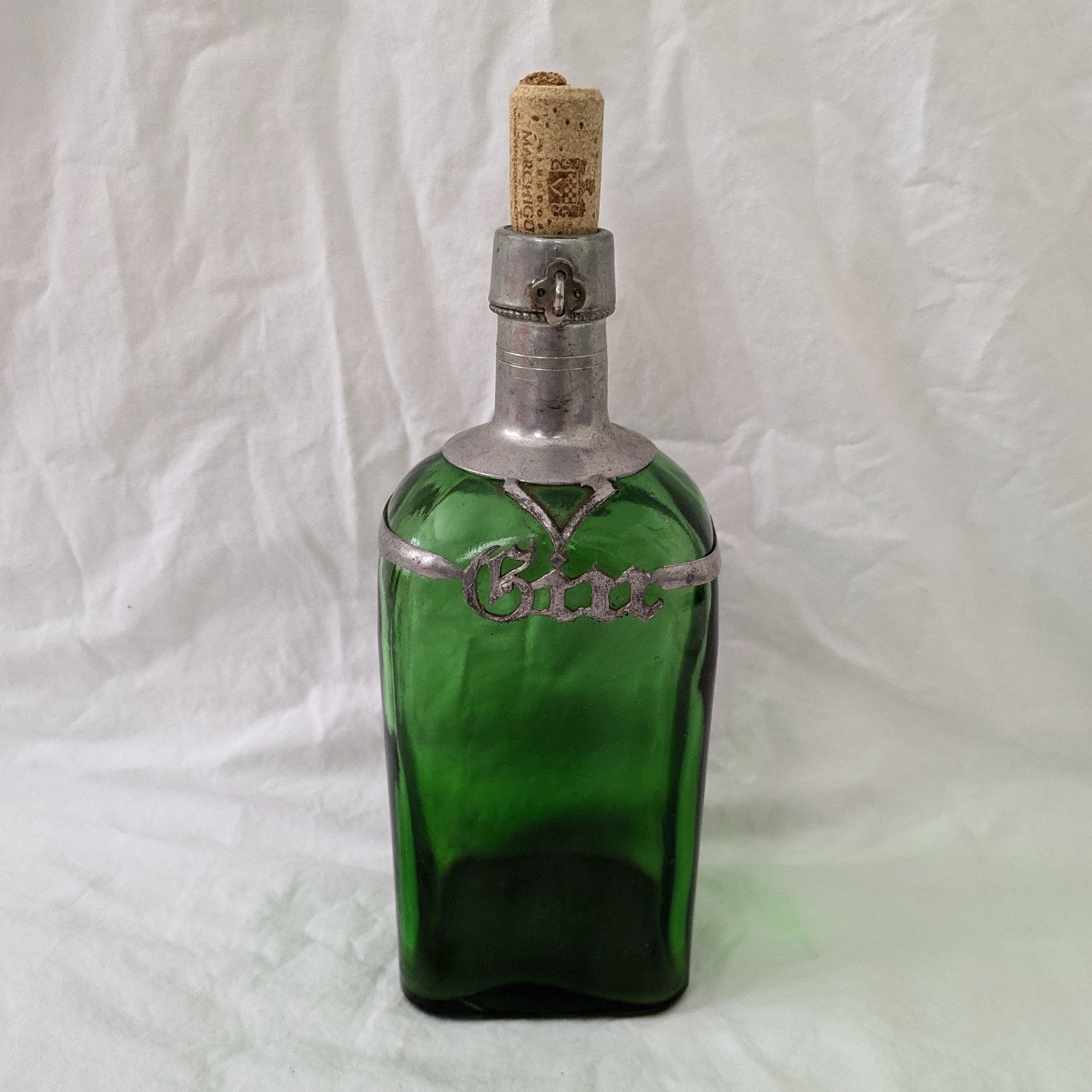 Vintage Gin decanters barware drinkware liquor bottle Bar Bartender Handblown