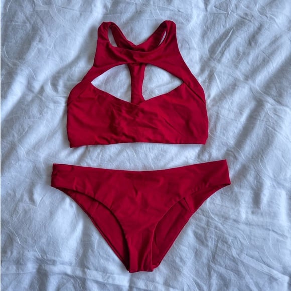 Boys + Arrows Atomic Red Swimwear set