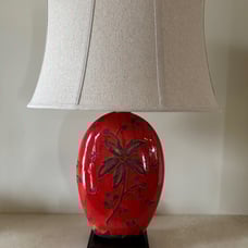 Uttermost 27422 Bellante Red Table Lamp