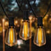 100FT Outdoor LED String Lights - 54 Waterproof Bulbs, 4 Spare - Pvbfdb