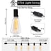 100FT Outdoor LED String Lights - 54 Waterproof Bulbs, 4 Spare - Pvbfdb