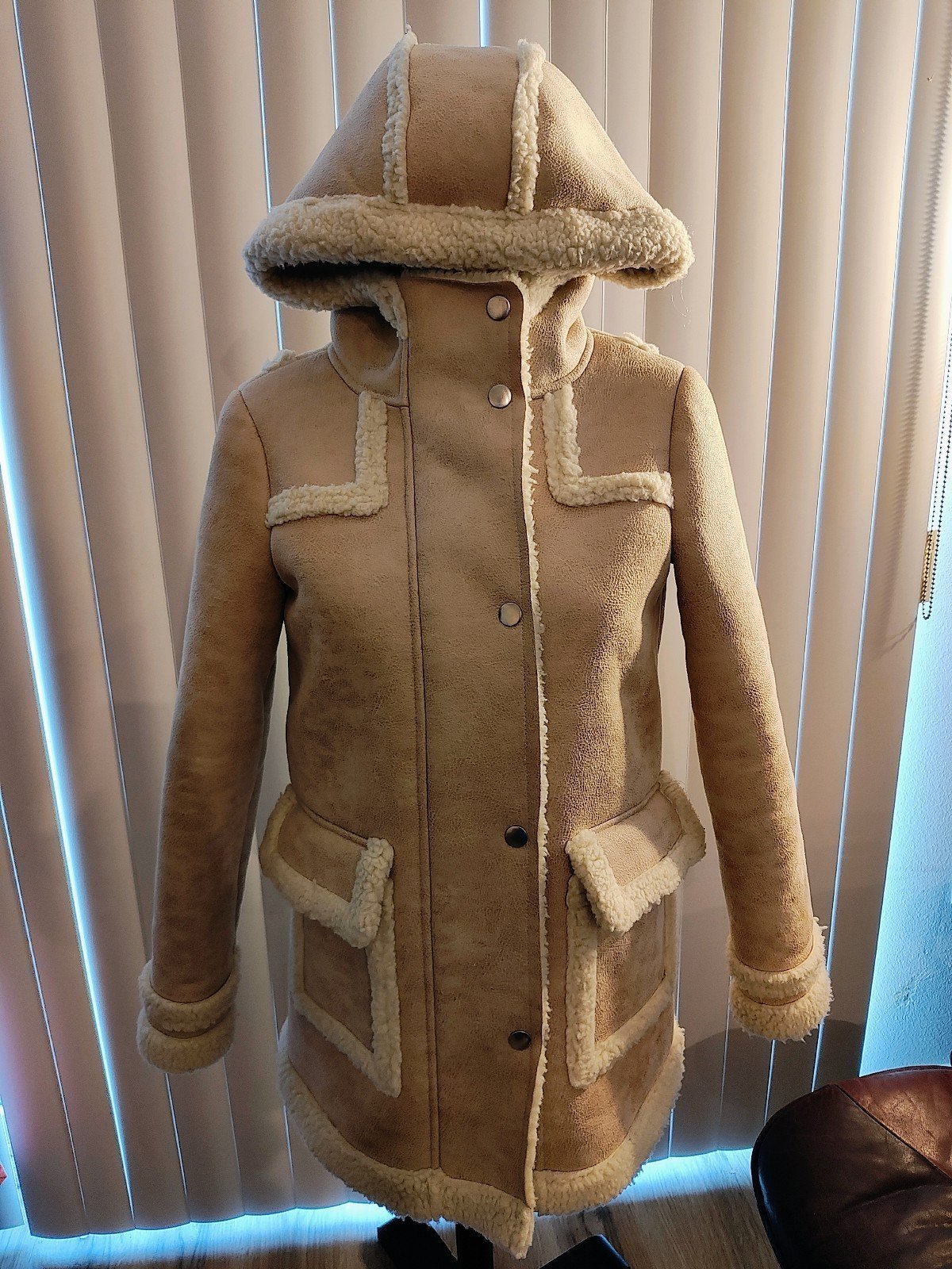 Maje faux shearling coat