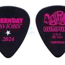 Green Day Mike Dirnt Signature Dumpunk Black Guitar Pick - 2024 Saviors Tour