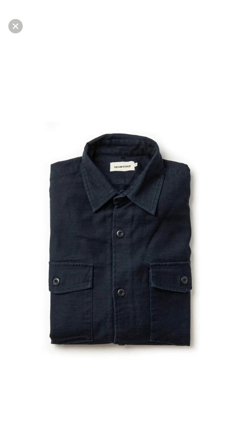 Taylor Stitch Men shirt Dark Navy XS