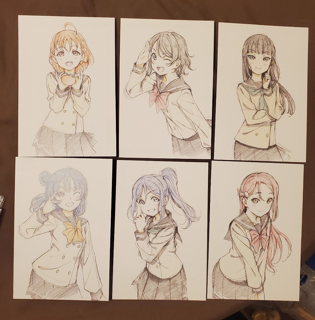 Pieces of Aqours Post Card Set Limited Edition
