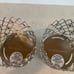 Bath & Body Works Silver Metal Gem Pedestal 3-Wick Candle Holder Set of 2