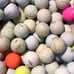 Assorted Hitaway/Practice Recycled Used Golf Balls, Color Mix - 100 Count