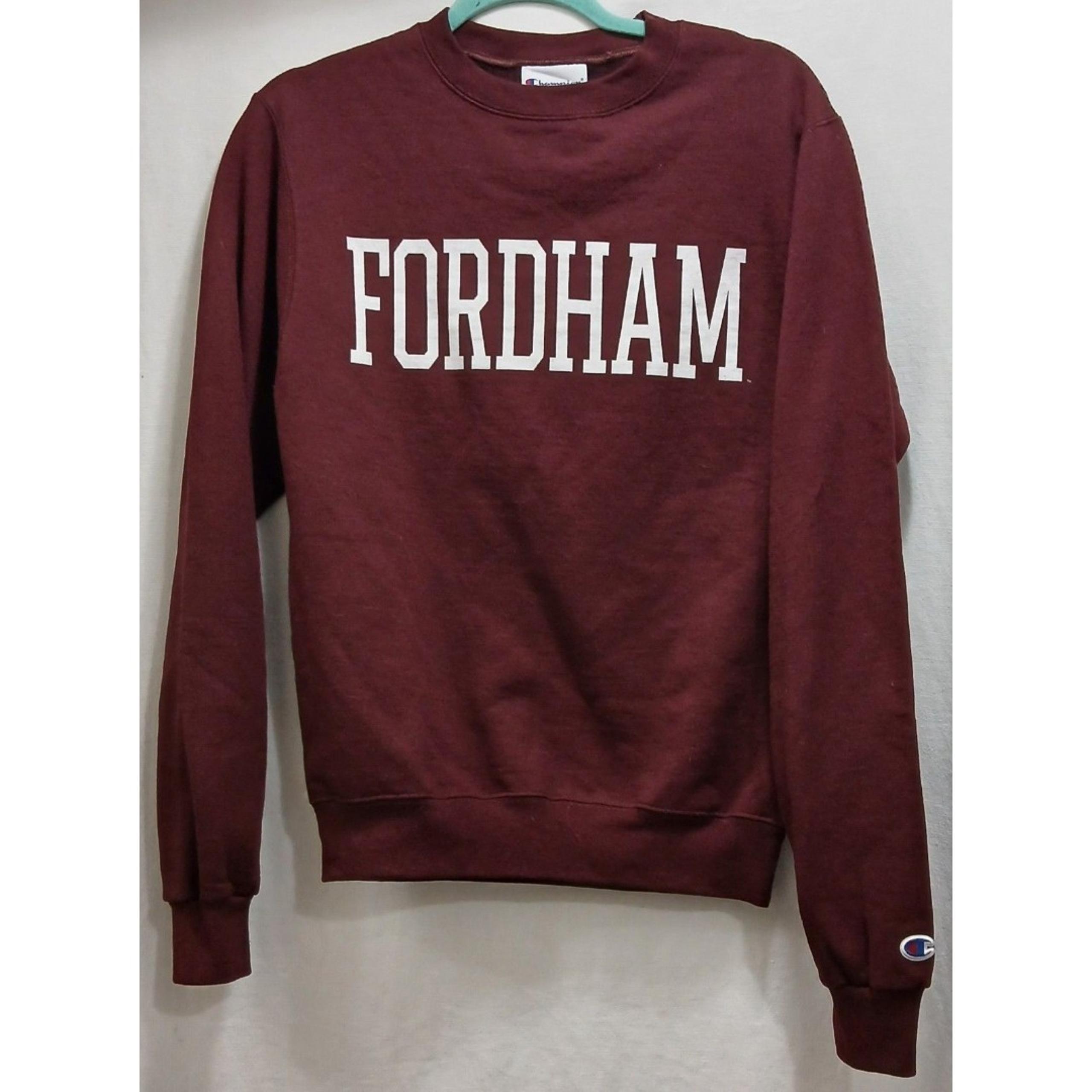 Fordham University Sweatshirt Women's XS Red Fleece Long Sleeve Graphic Print