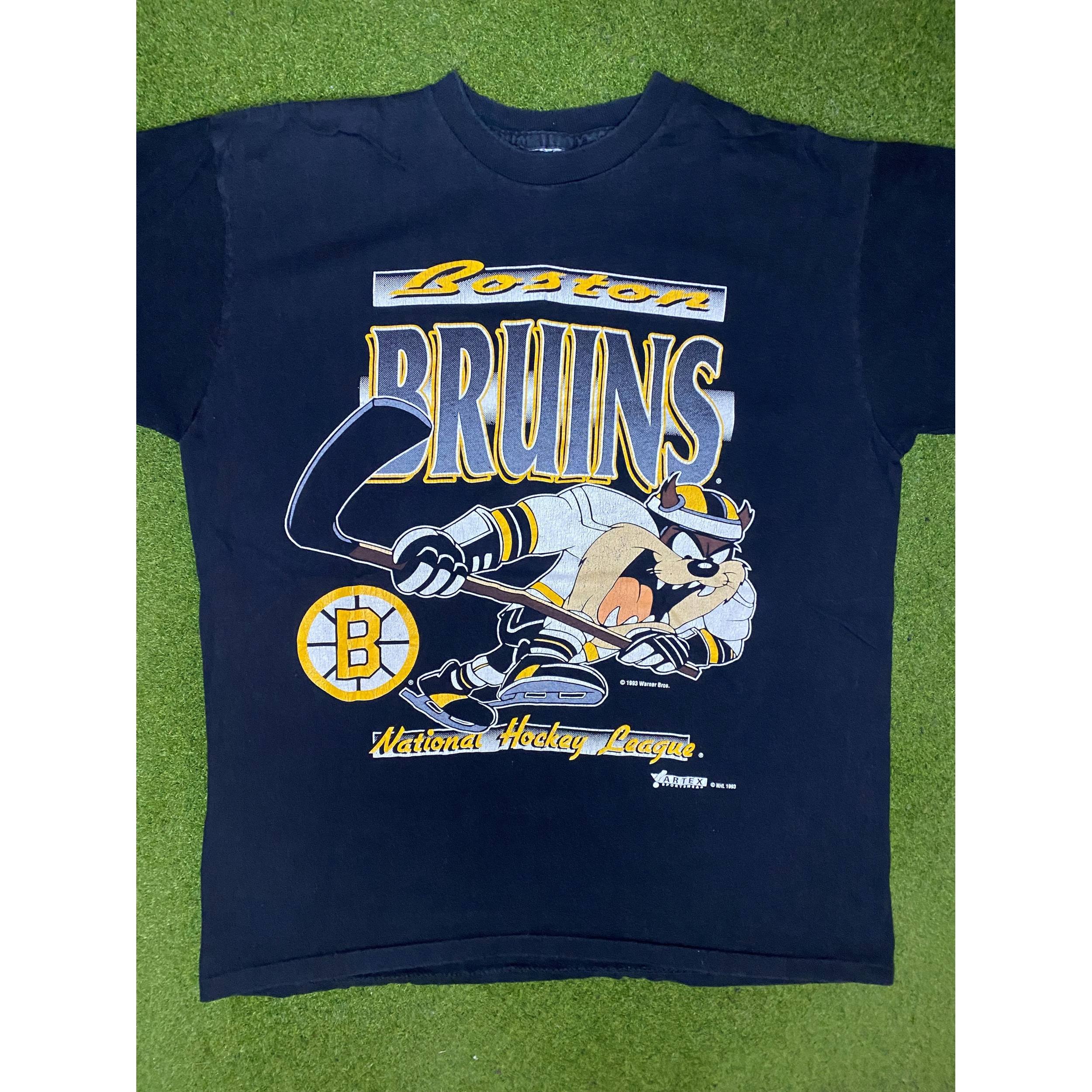 1993 Boston Bruins - Taz - Vintage NHL T-Shirt (Medium)