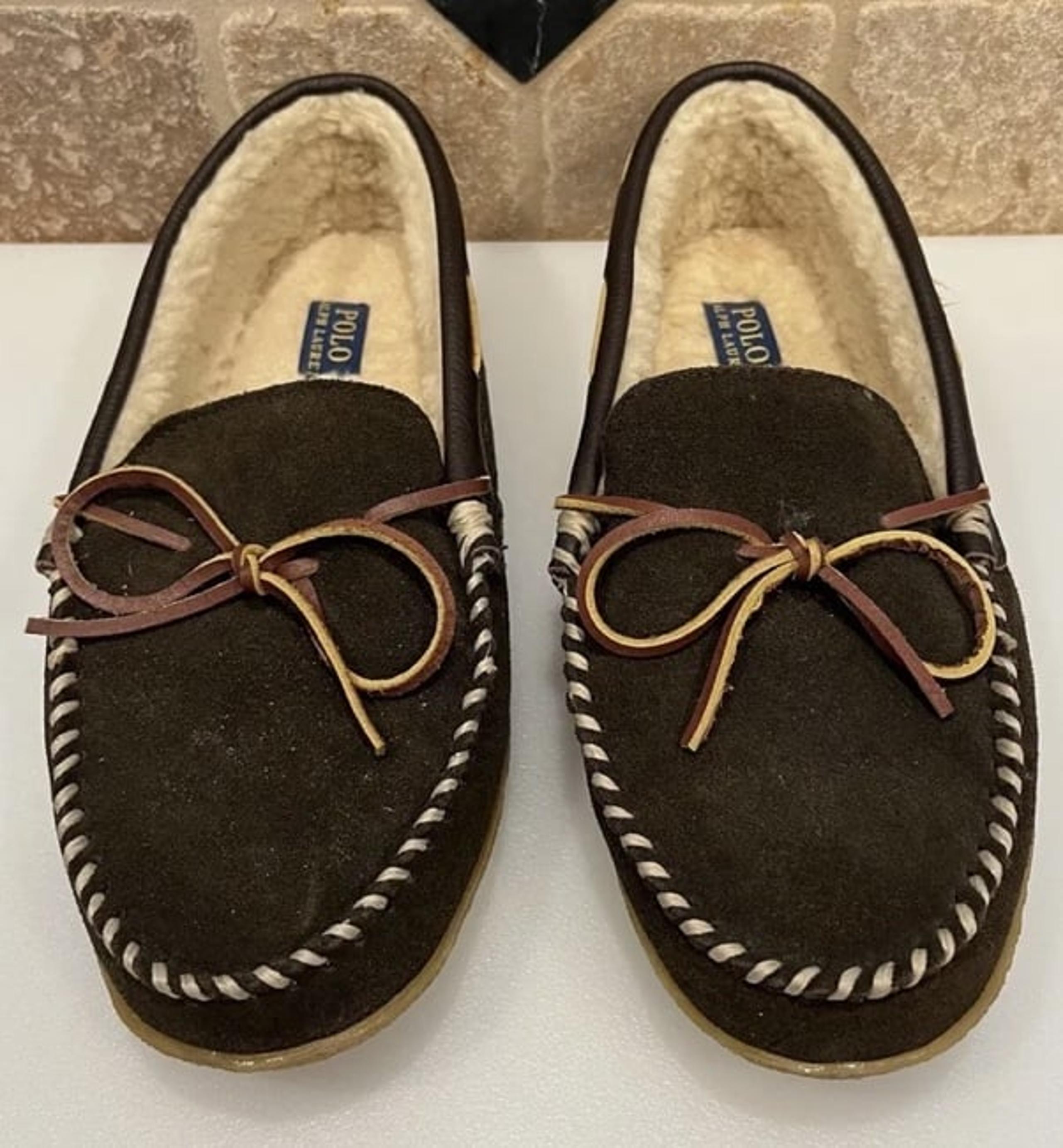 BNWOT Polo Ralph Lauren Men 13 Mason II Moccasin Rubber Sole Moc Sz 13
