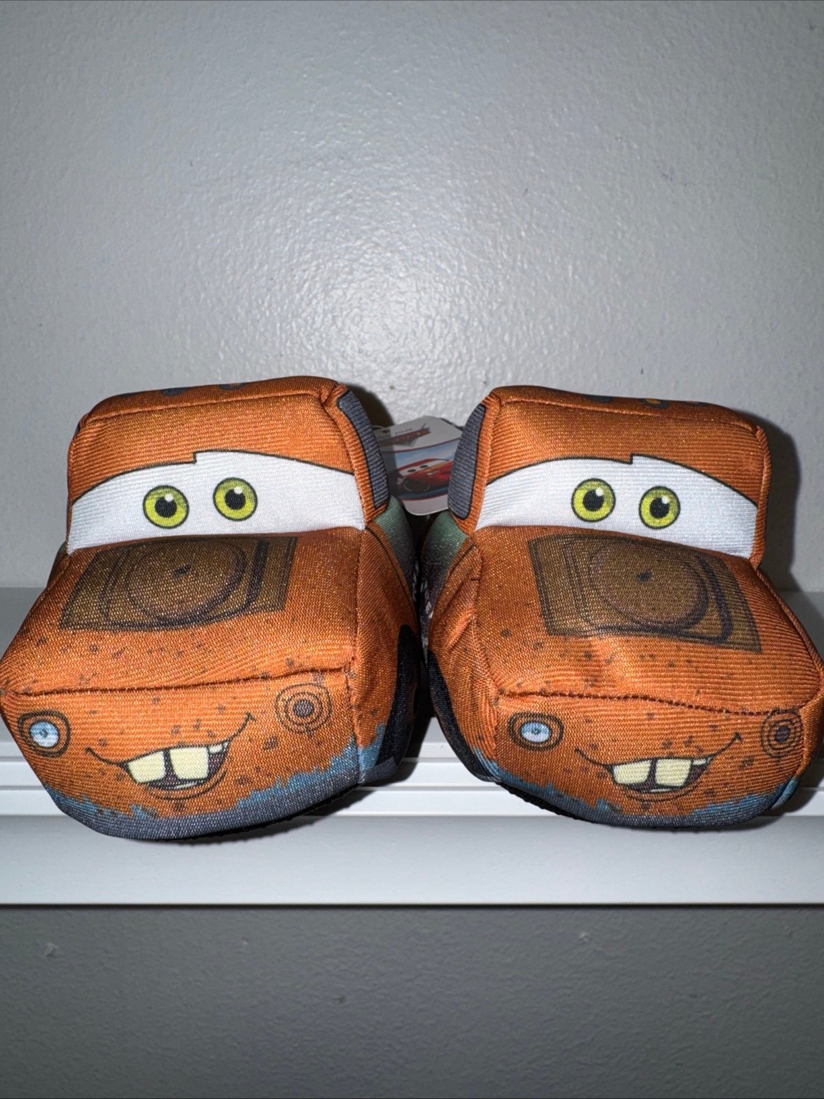 Pixar Cars Slippers Kids Size 9/10 Tow Mater from Lightning Mcqueen