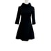 Cop. Copine Kardinal Robe Scuba Dress Black Neoprene A-Line Taille 36 Women's S