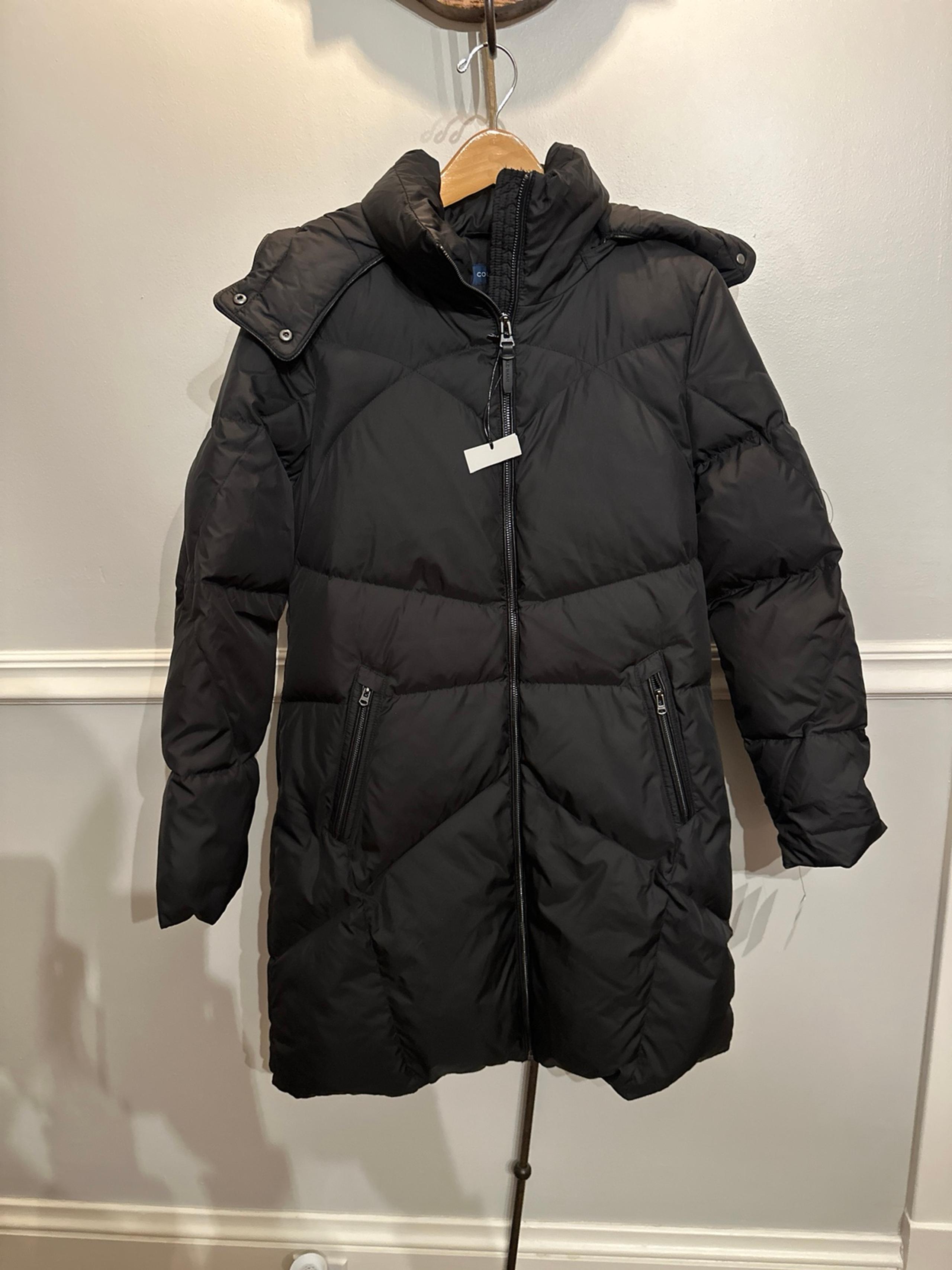 NWT Women’s Medium Cole Haan Long Black puffer coat