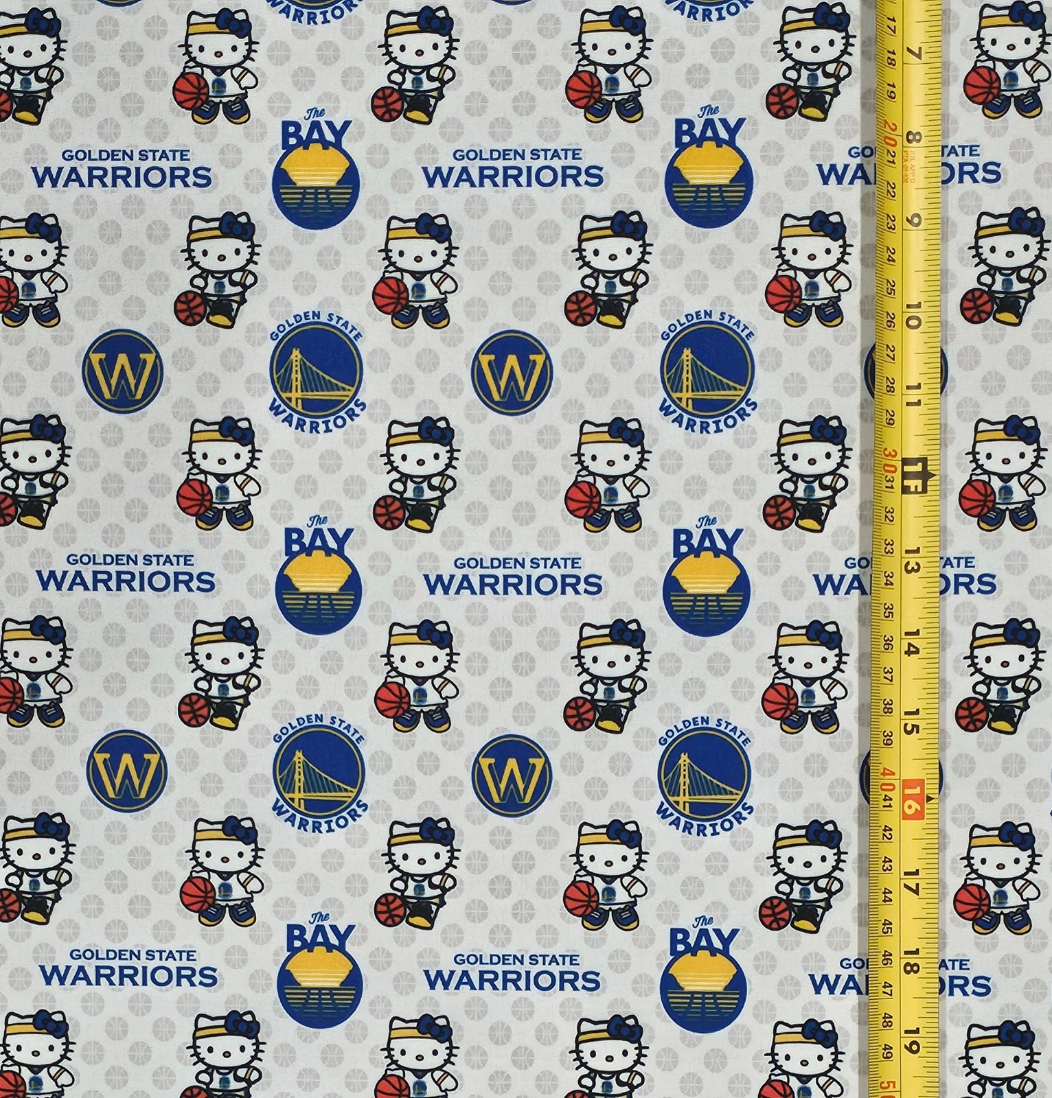 HELLO KITTY WARRIORS 1 YARD FABRIC (36 X58 ) BRAND NEW