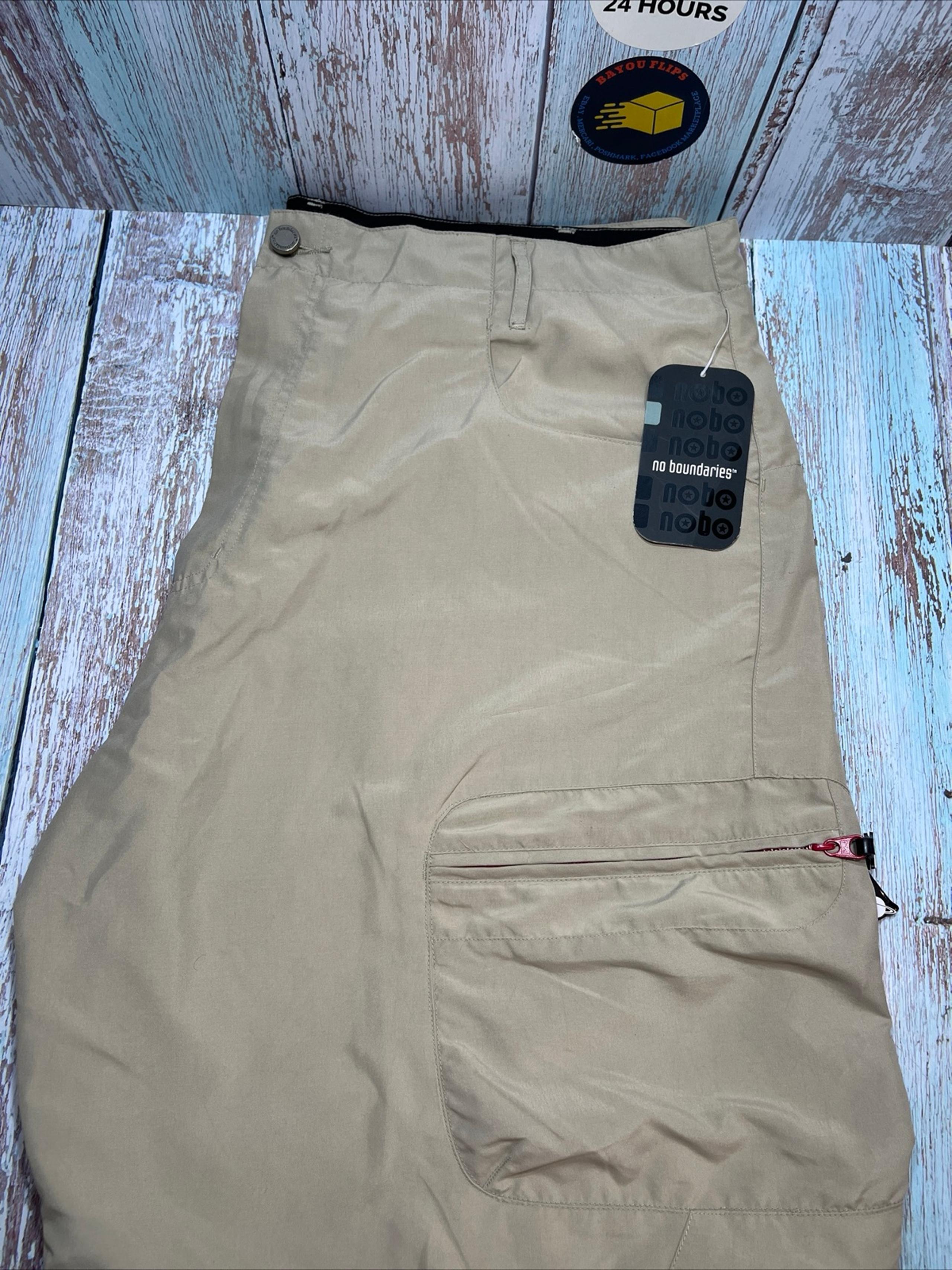 No Boundaries Men's Khaki Polyester Shorts Size 40.NWT