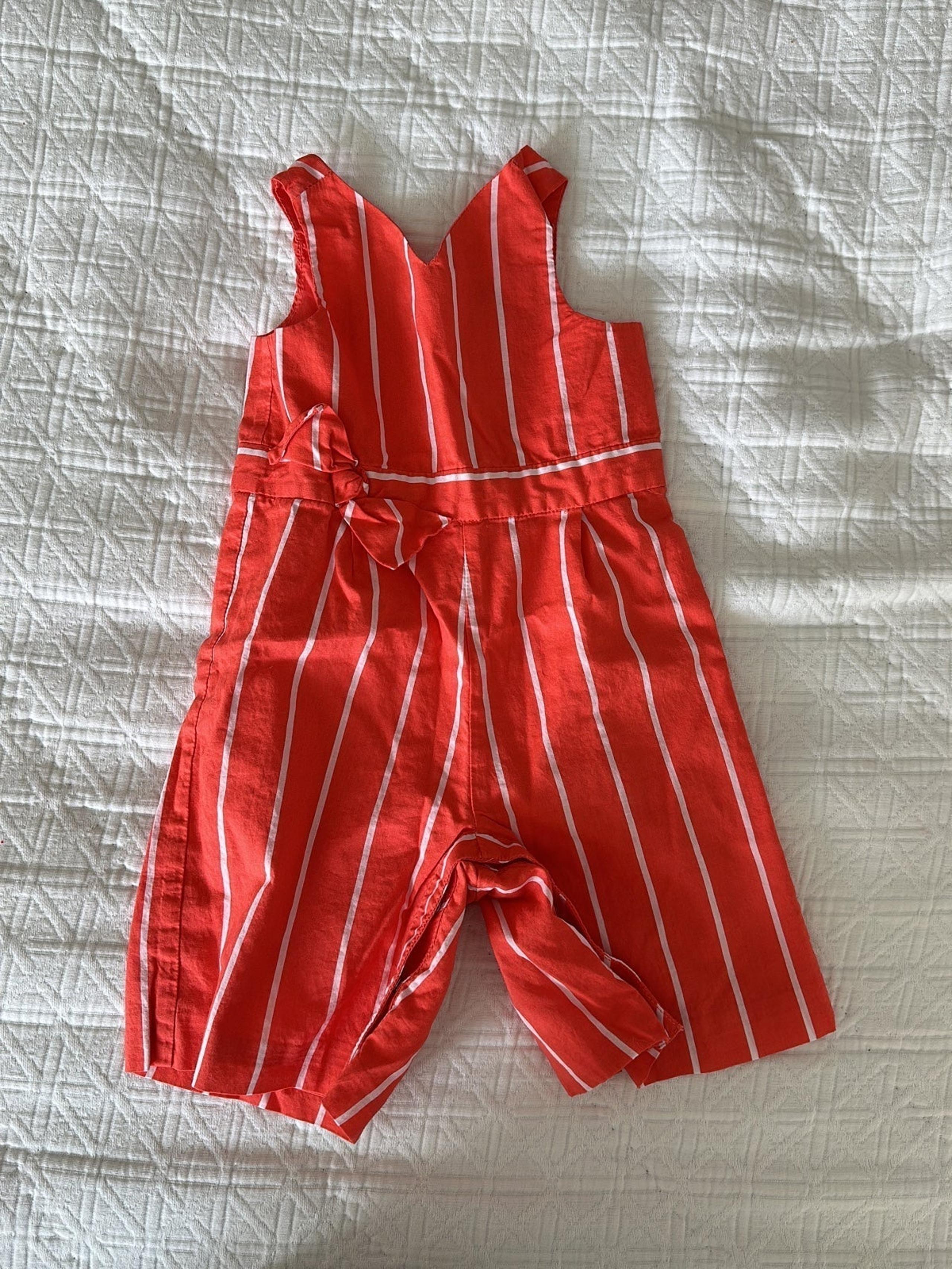 Janie and Jack orange romper
