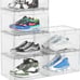 CadineUS 7 Packs Clear Magnetic, Clear Shoe Display Cases ((90.00 VALUE))