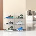 CadineUS 7 Packs Clear Magnetic, Clear Shoe Display Cases ((90.00 VALUE))