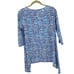 Clara Sunwoo Tunic size XS Blue Dotted Pattern Keyhole Resort wear Travel