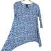 Clara Sunwoo Tunic size XS Blue Dotted Pattern Keyhole Resort wear Travel